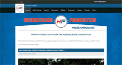Desktop Screenshot of hendricksonfoundation.com