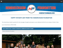 Tablet Screenshot of hendricksonfoundation.com